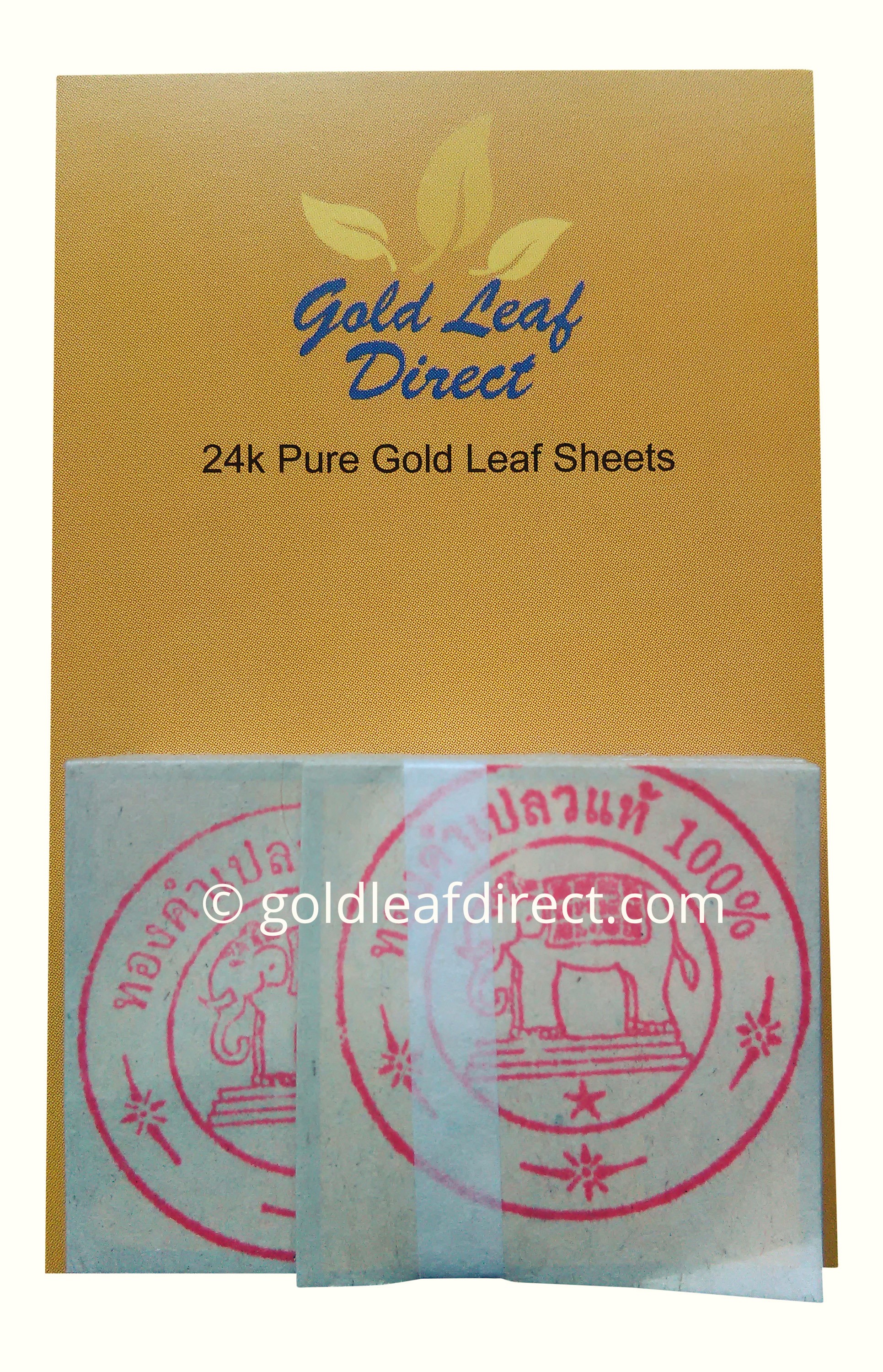 new 24k Gold Leaf on base 100% Genuine 10 sheets 
